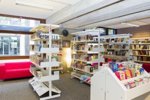 Bibliothque scolaire EPS de Crissier. Bacs  livres.